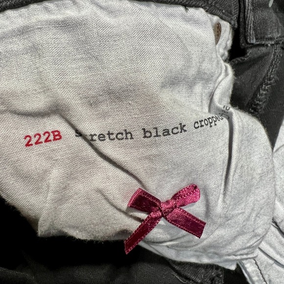 Odd Molly Black Wash Skinny Jeans Ankle Zipper Raw Hem Denim Textured Size 26 - Picture 12 of 16